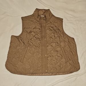 Maurices Quilted Beige Vest